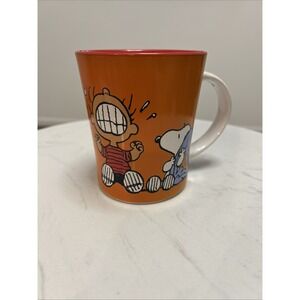 Snoopy & Linus "Crying Isn't Going To Help" Peanuts Gibson Ceramic Mug 12 Oz